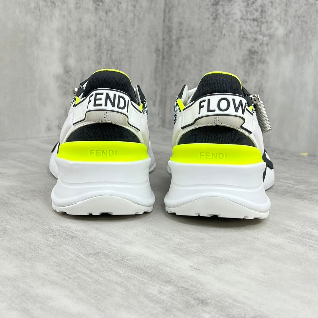 Fendi Flow "White-Black-Fluo Yellow"