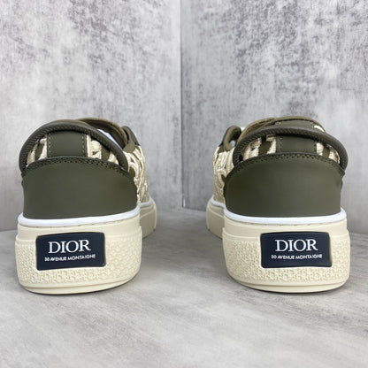Dior B33  "Khaki Oblique Embroidery"