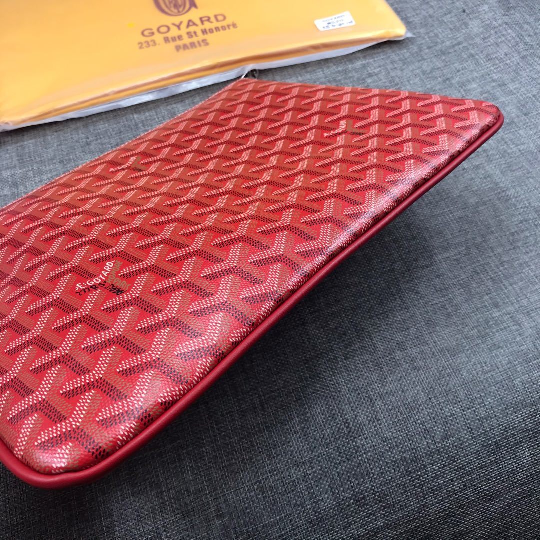Goyard Sénat MM Pouch "Red"