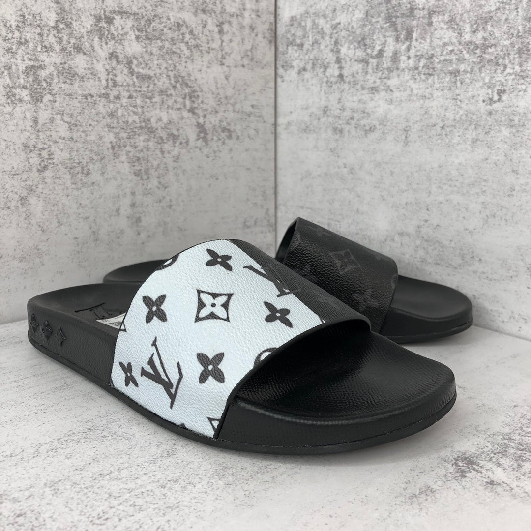 Louis Vuitton Slides "Black-White"
