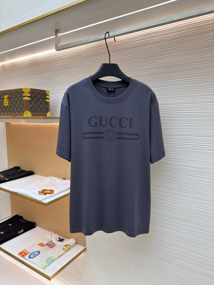 Gucci Cotton Jersey T-shirt with Devoré Detail "Grey"