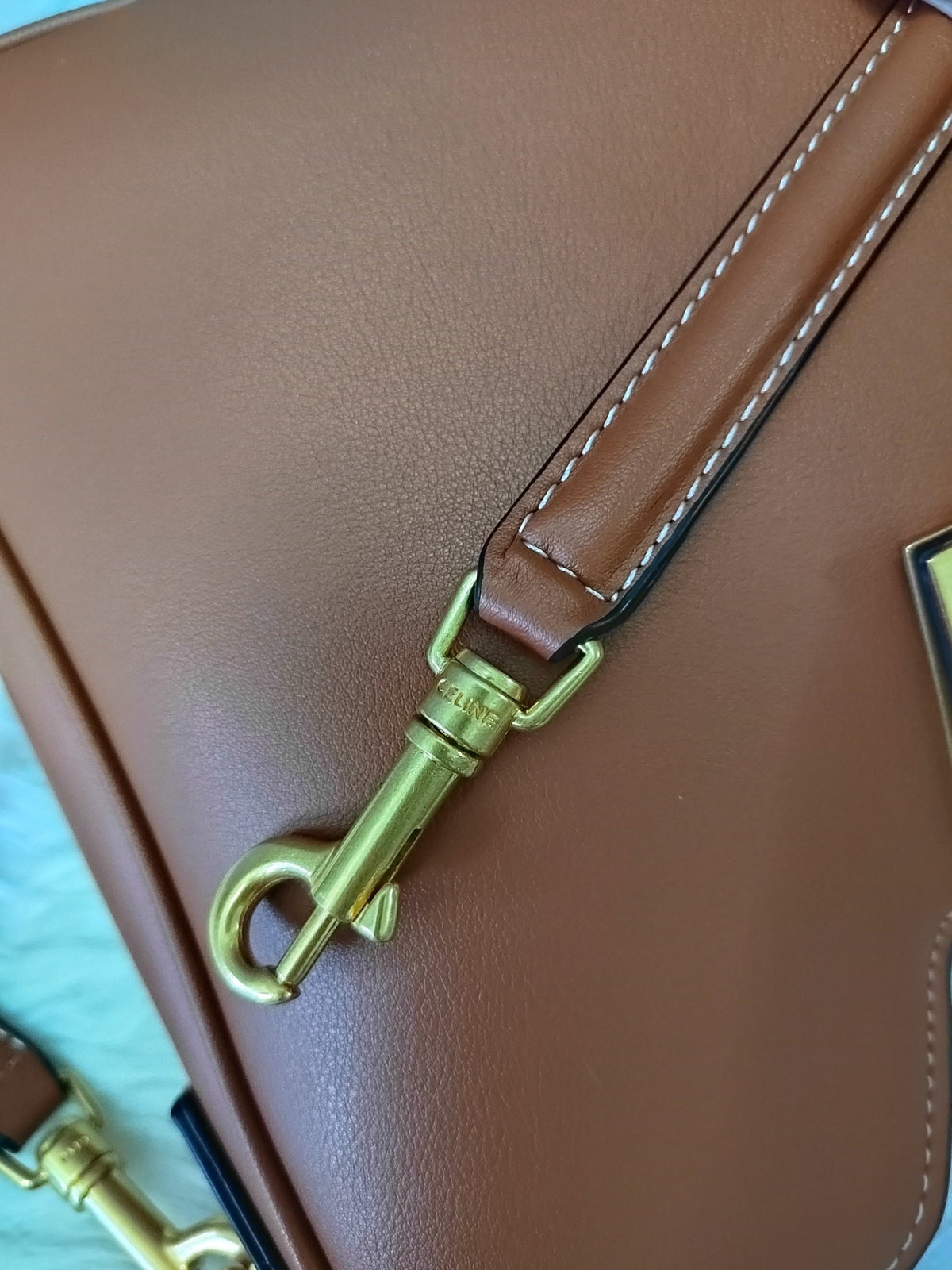 Celine Small Camille 16 Soft Bag in Smooth Calfskin "Tan"
