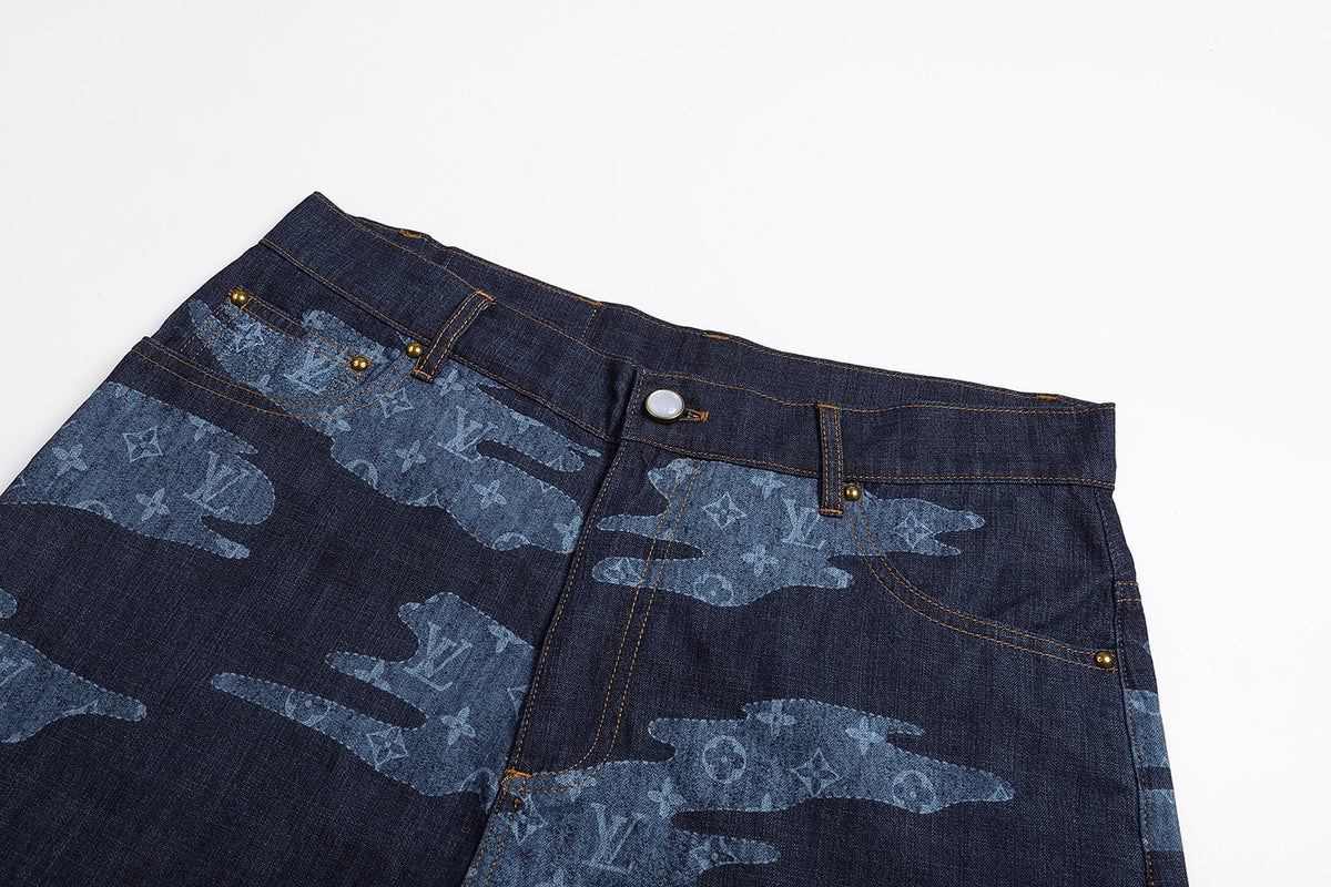 Louis Vuitton Monogram Chambray Shorts