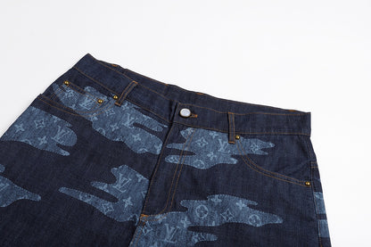 Louis Vuitton Monogram Chambray Shorts