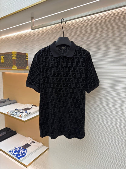 Fendi FF Monogram Polo T-Shirt "Black"