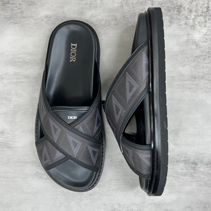 Dior CD Diamonds Slides "Black"