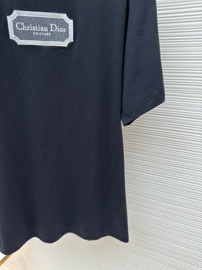 Dior Christian Dior Couture T-Shirt "Black Cotton Jersey"