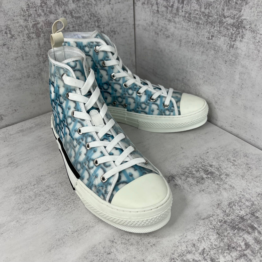 Dior B23 High-Top "White-Blue Pixel"
