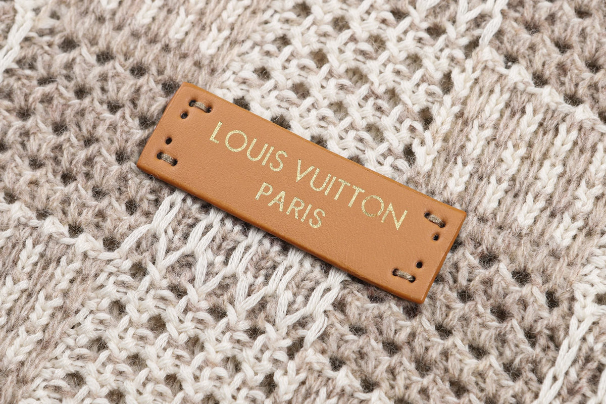 Louis Vuitton Tweedy Jacquard Check Cardigan "Beige"