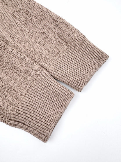 Dior Oblique Sweater "Beige Cotton-Blend Jersey"