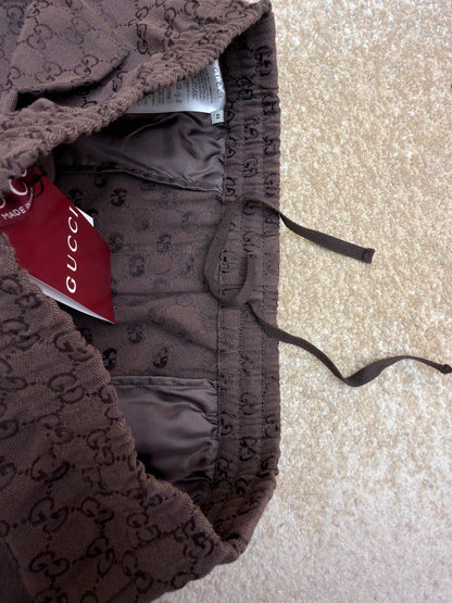 Gucci GG Canvas Linen Blend Shorts "Brown"