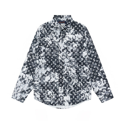 Louis Vuitton Monogram Shirt "Black-White-Grey"