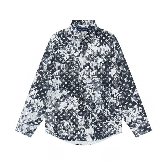 Louis Vuitton Monogram Shirt "Black-White-Grey"