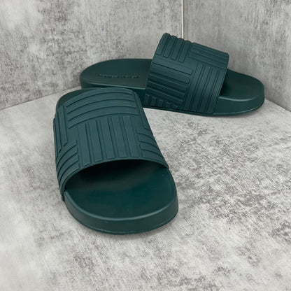 Bottega Veneta Slides "Forest Green"