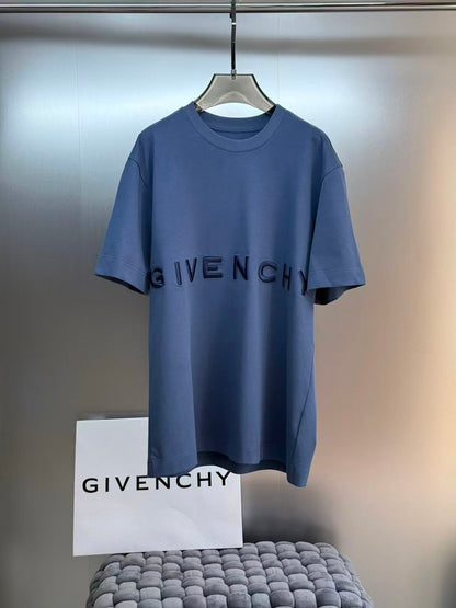 Givenchy Embroidered Logo T-Shirt "Blue"