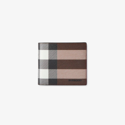 Burberry Check and Leather Bifold Wallet