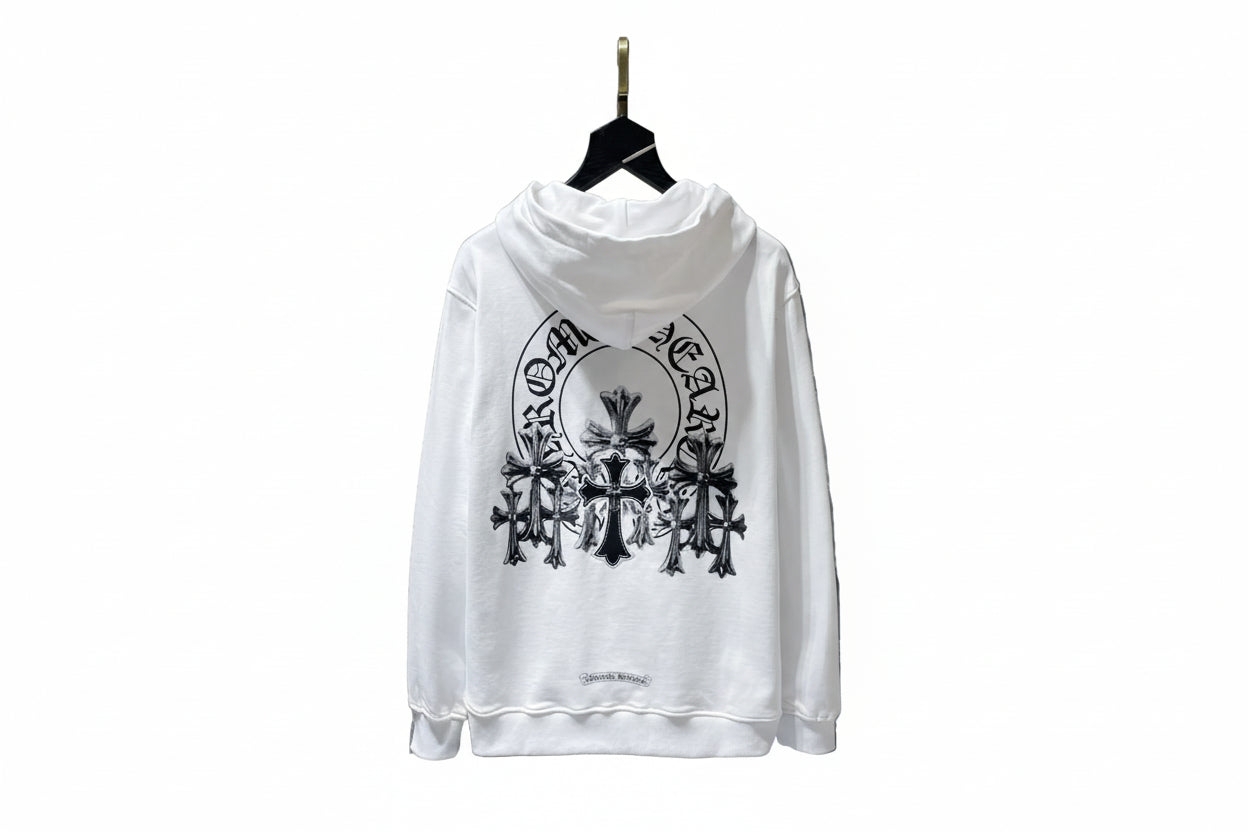 Chrome Hearts Hoodie "White-Black"