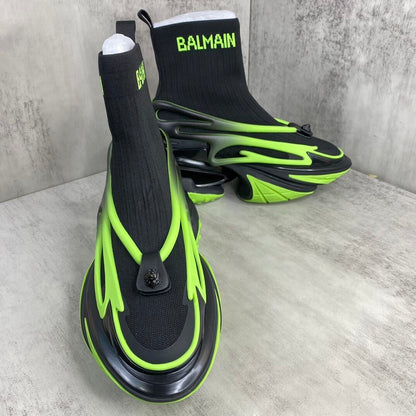 Balmain Unicorn High-Tops "Black-Green"