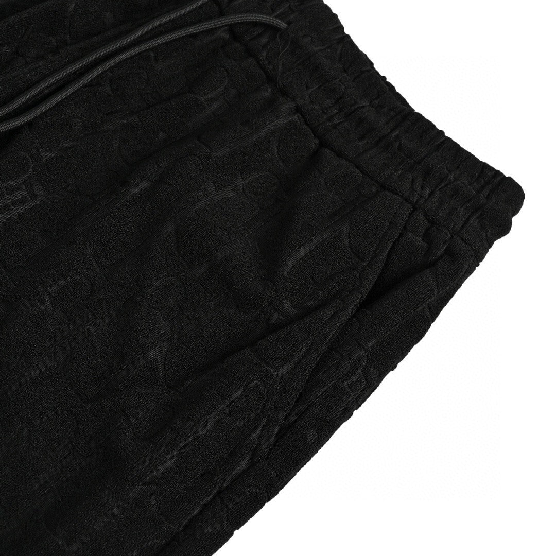 Dior Monogram Jacquard Toweling Shorts "Black"