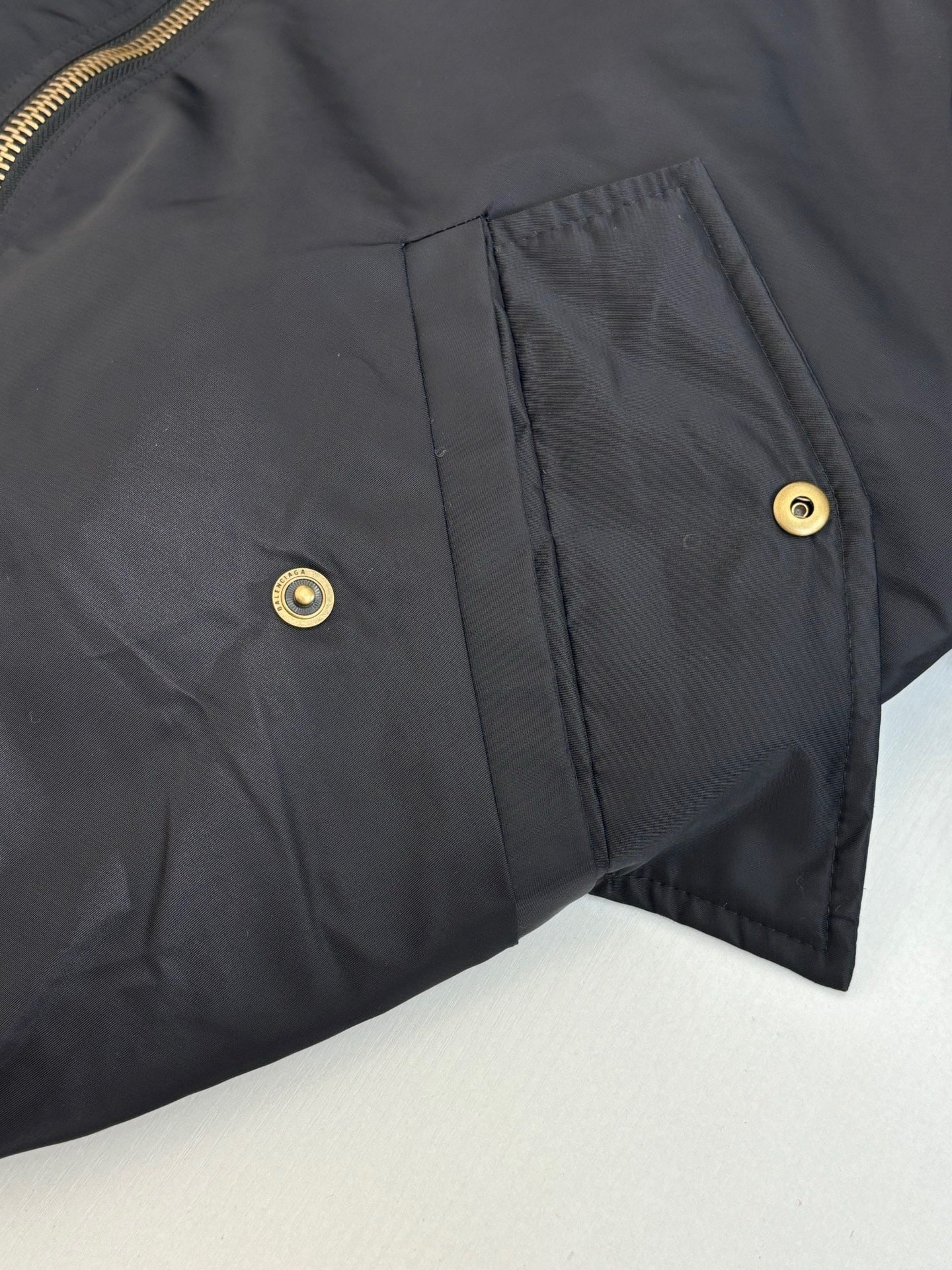 Balenciaga Tape Type Light Hooded Bomber "Black"