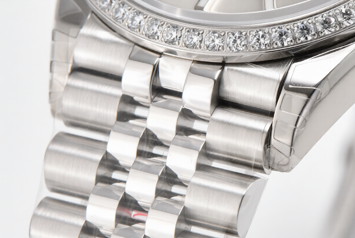 Rolex Date Just 36mm Jubilee Bracelet Silver Diamond Dial