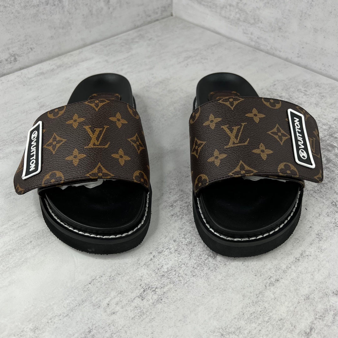 Louis Vuitton Slides "Brown-Black"
