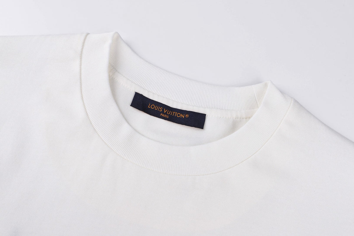 Louis Vuitton Embroidered Signature T-Shirt "Milky White"