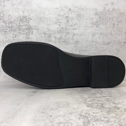 Prada Brushed Leather Derby Shoes "Red-Black"