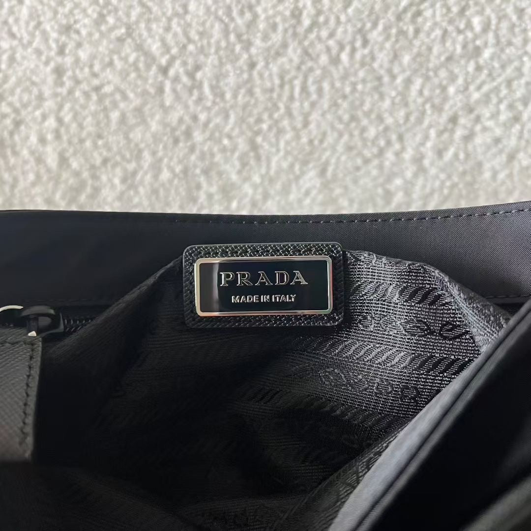 Prada Re-Nylon and Saffiano Leather Shoulder Bag