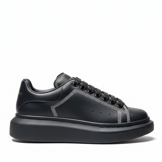 Alexander McQueen Oversized "Embroidered-Black-Silver"