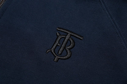 Burberry Zip-Up Hoodie "Navy Blue"