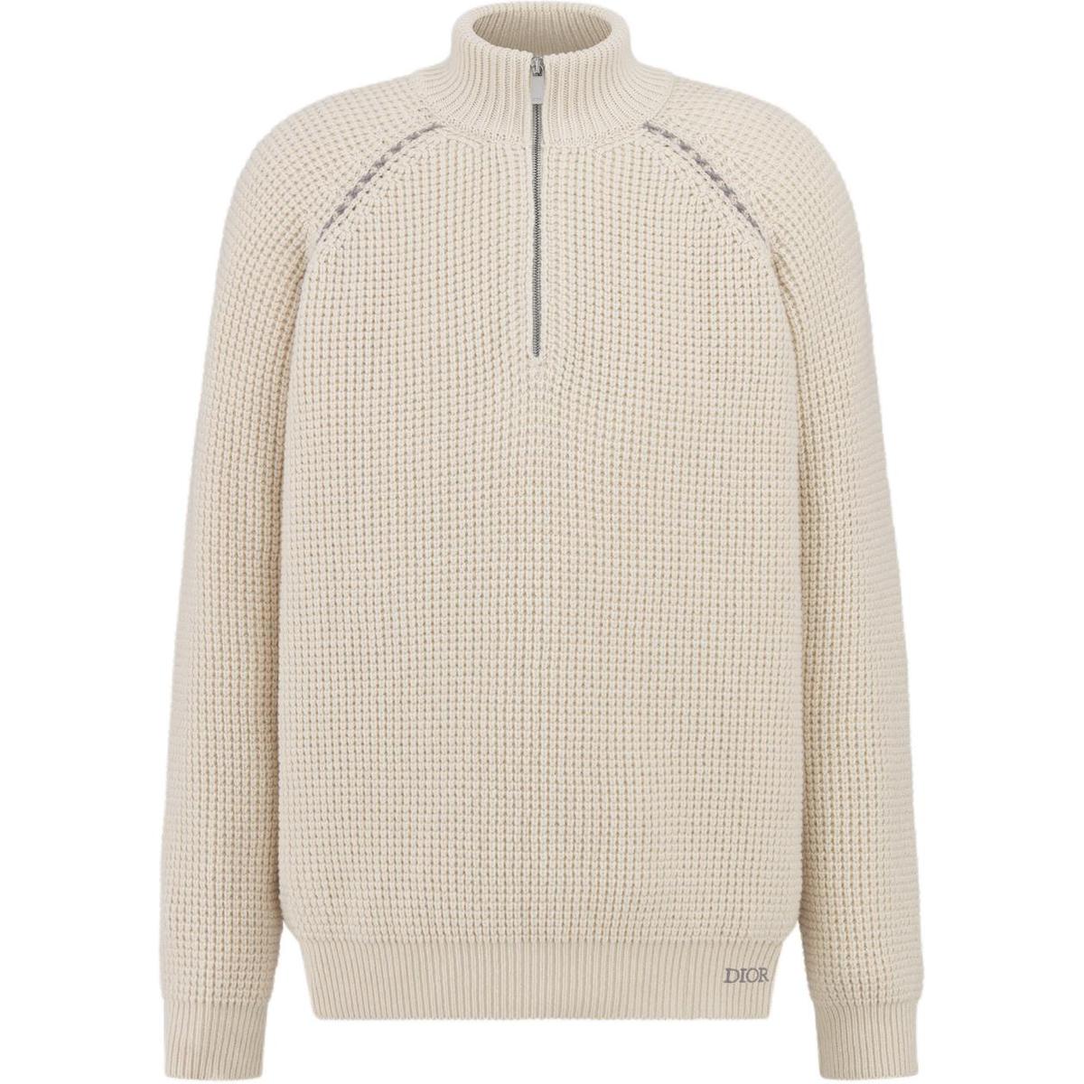 Dior Zip Sweater "Beige"
