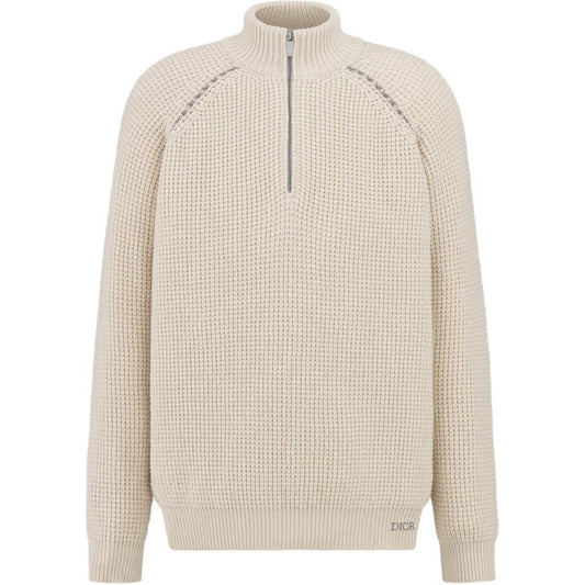 Dior Zip Sweater "Beige"