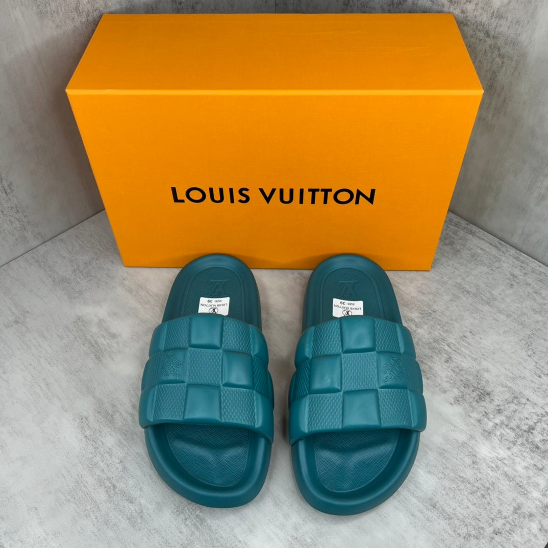Louis Vuitton Slides "Cyan"