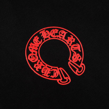 Chrome Hearts Zip-Up Hoodie "Black-Red-White"