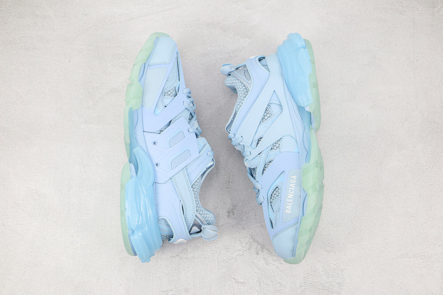 Balenciaga Track "Light Blue Clear Sole"