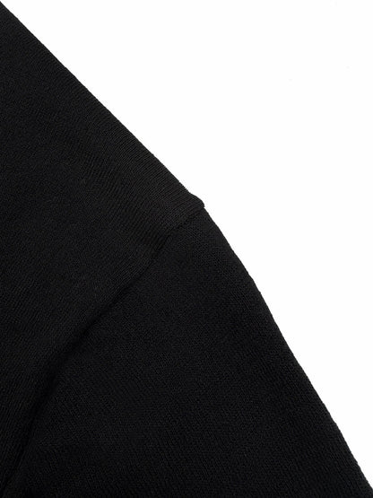 Prada Embroidered Logo Wool T-Shirt "Black"