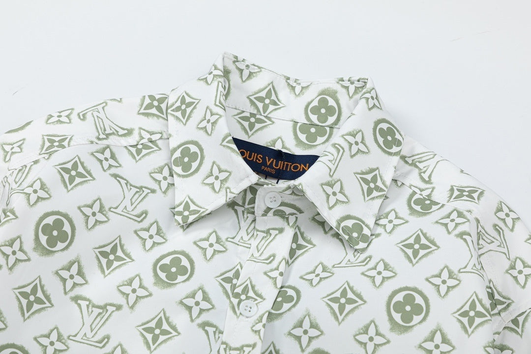 Louis Vuitton Shirt "White-Green"