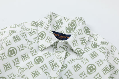 Louis Vuitton Shirt "White-Green"