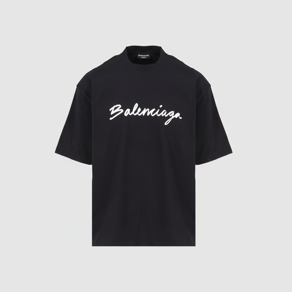 Balenciaga Script Logo T-Shirt "Black"