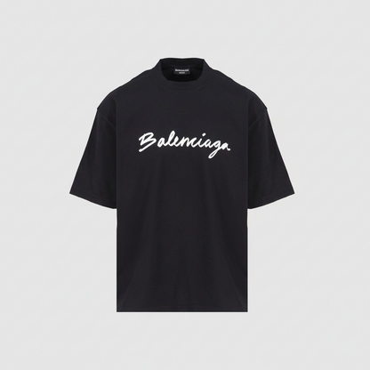 Balenciaga Script Logo T-Shirt "Black"