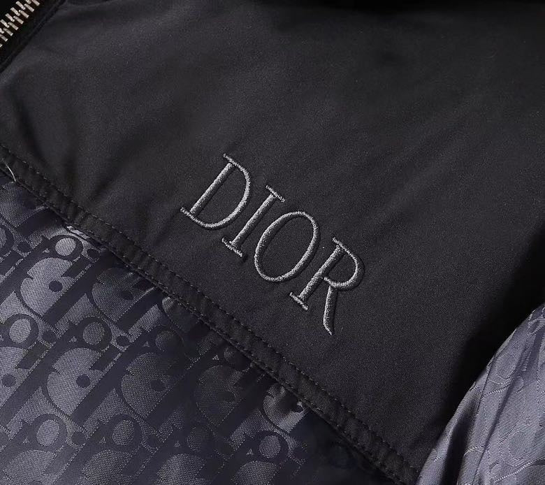 Dior Oblique Down Jacket "Blue-Black"