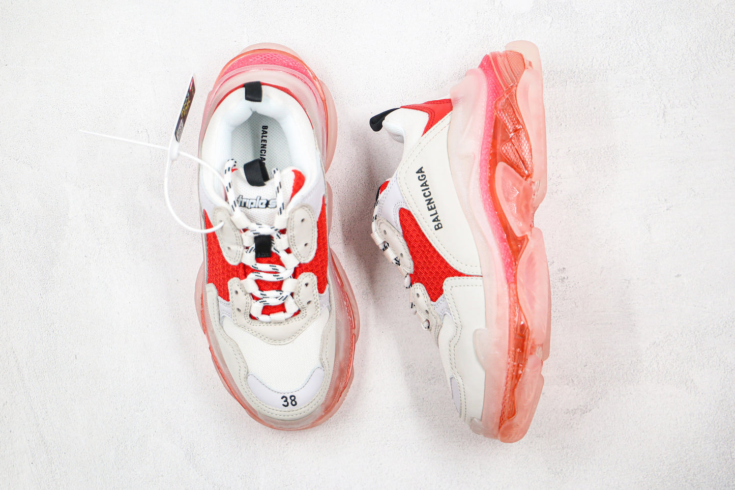Balenciaga Triple S "White-Red-Pink"