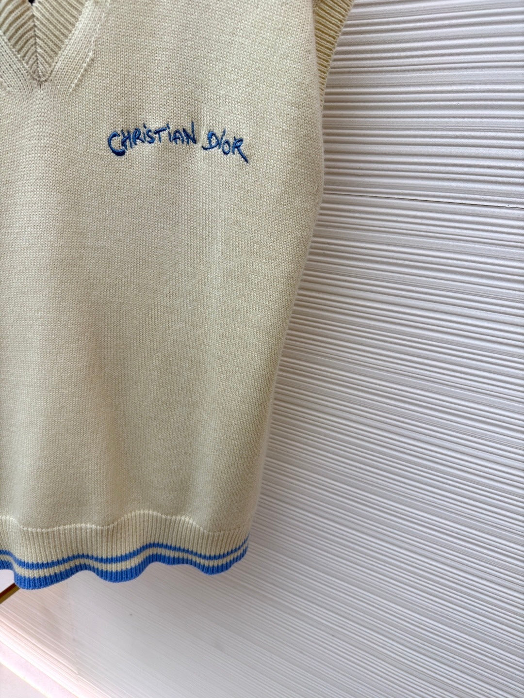 Dior Christian Dior Tag Sweater Vest "Beige"