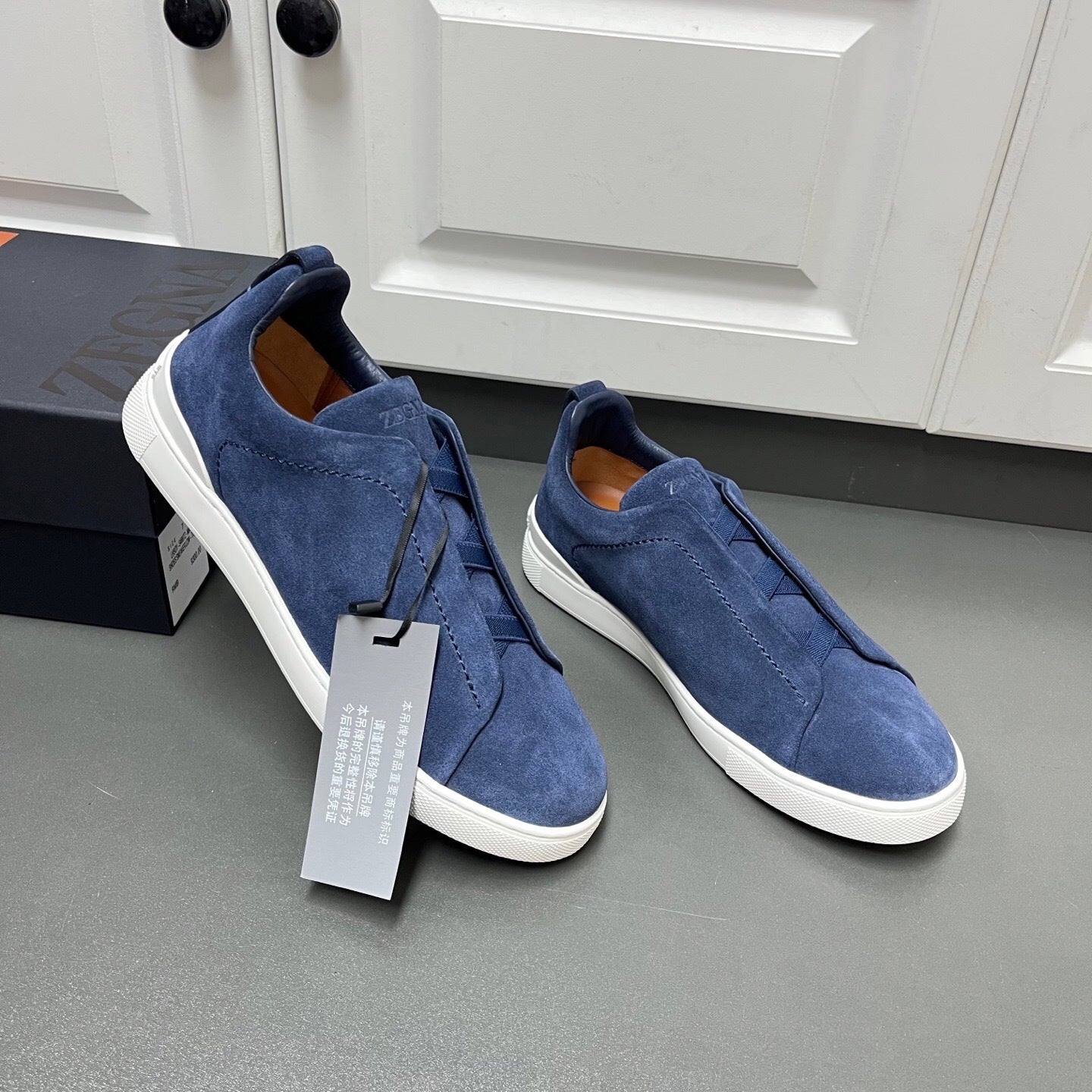 Zegna Triple Stitch "Blue"