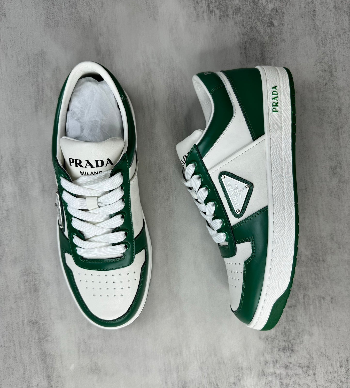 Prada Downtown "White-Green"