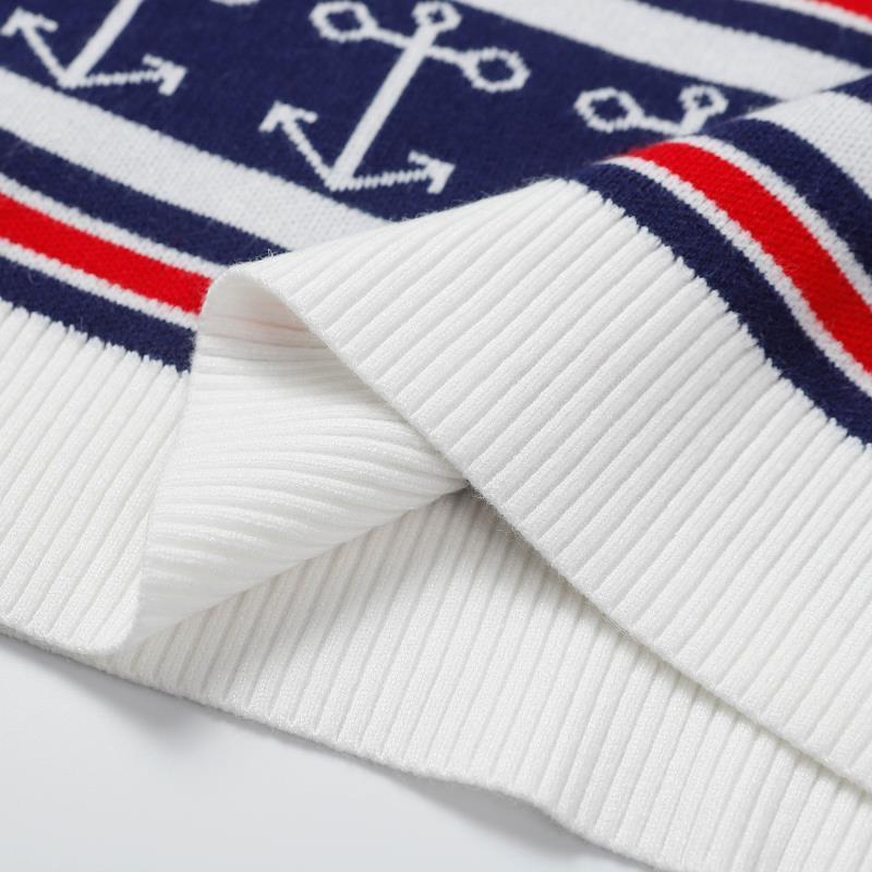 Gucci Navy Sweater "White-Blue-Red"