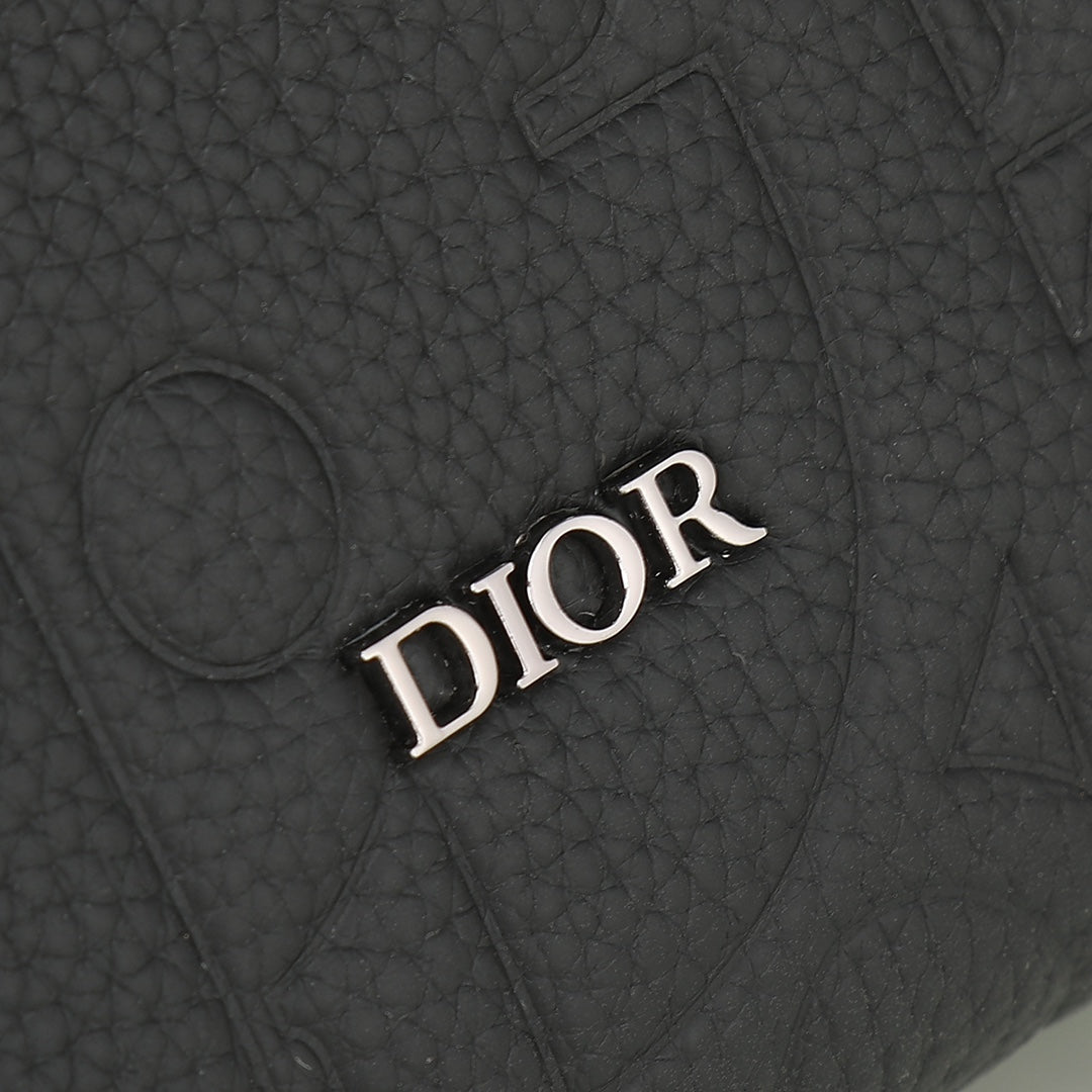 Dior Rider Zip Messenger Bag "Black Dior Gravity Grain Leather & Grained Calfskin"