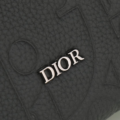 Dior Rider Zip Messenger Bag "Black Dior Gravity Grain Leather & Grained Calfskin"