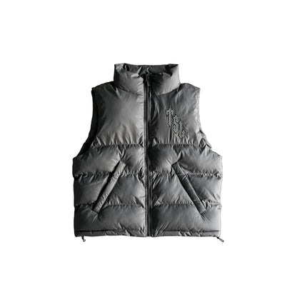Trapstar Shooters Down Vest "Grey-Reflective Logo"